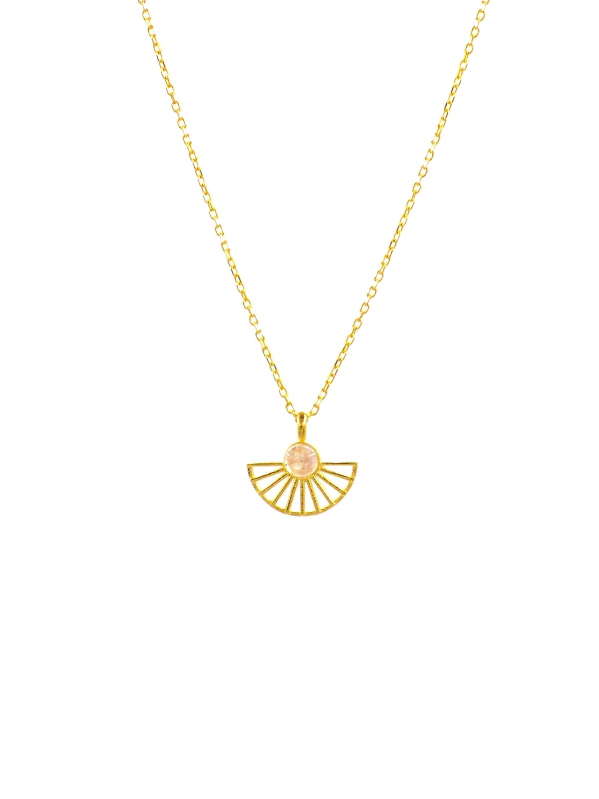 The Sunrise Fan Necklace